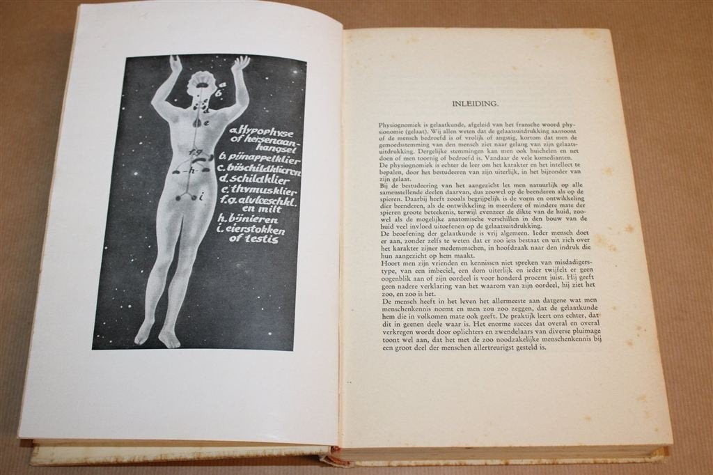 Physiognomiek Lavater — Karakterleer & Analyse Vintage 1938, Boeken, Ophalen of Verzenden, Gelezen, Overige onderwerpen, Achtergrond en Informatie