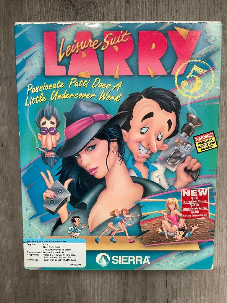 Leisure Suit Larry 5, 1 speler, Eén computer, Zo goed als nieuw, Vanaf 16 jaar