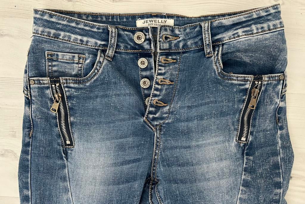 Geweldige Jeans van My Jewelly, Kleding | Dames, Spijkerbroeken en Jeans, Ophalen of Verzenden, Zo goed als nieuw, Blauw, W27 (confectie 34) of kleiner