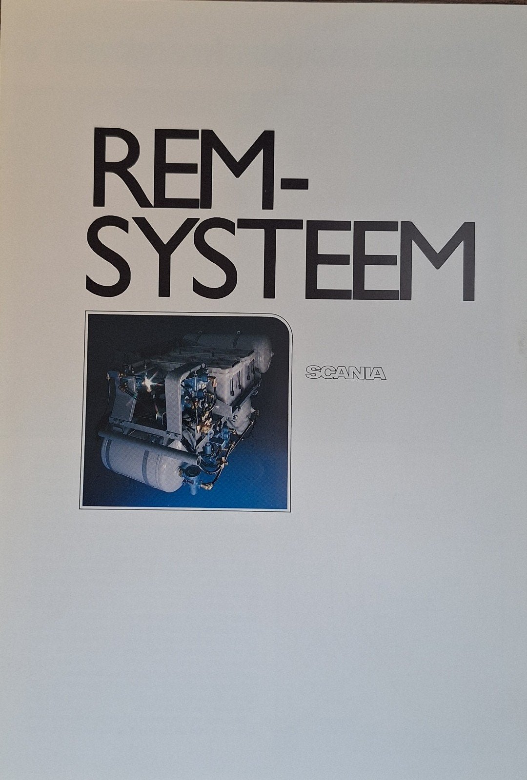Scania Remsysteem Brochure - Origineel, Ophalen of Verzenden, Zo goed als nieuw, Overige merken, Saab-Scania Scania Divisie
