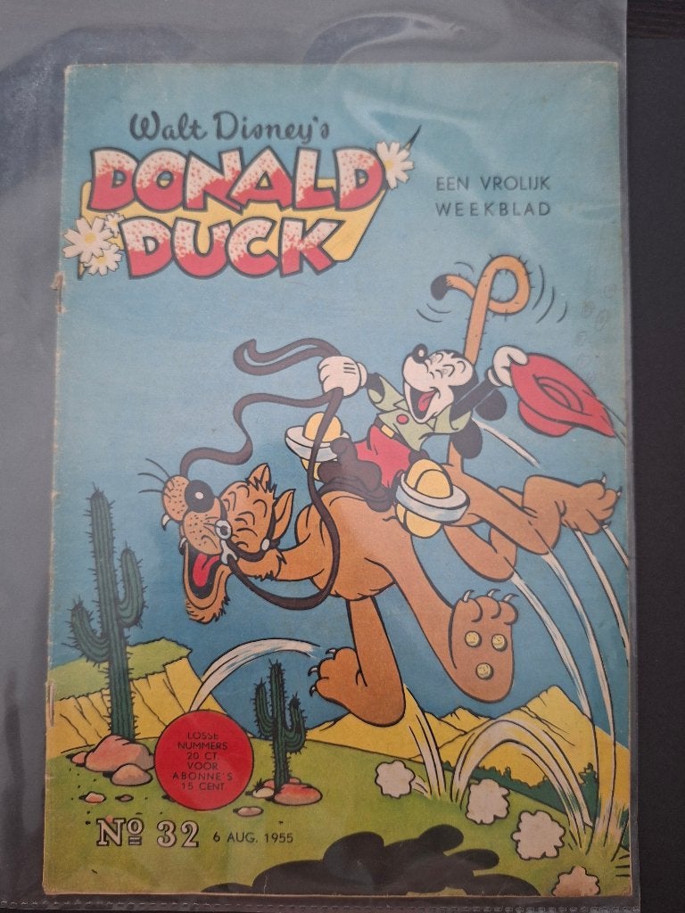 donald duck 1955 nummer 32, Eén stripboek, Verzenden, Gelezen