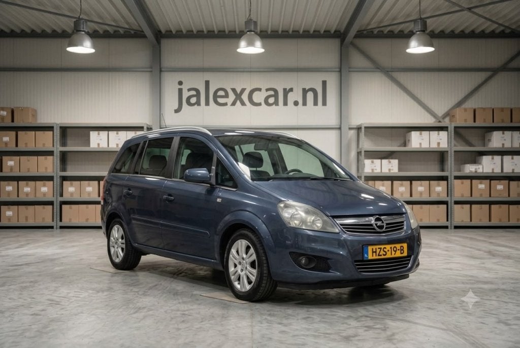 Opel Zafira 1.8 Business (bj 2009), Auto's, Voorwielaandrijving, Stof, Gebruikt, Zwart