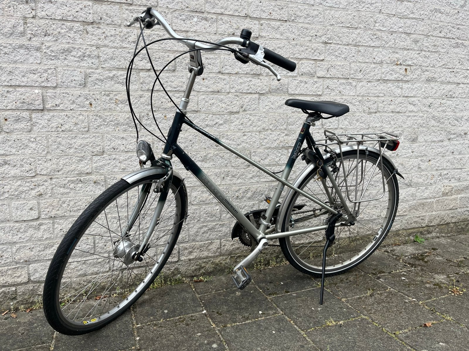 Koga Miyata fiets met 3x8 versnellingen en naafdynamo, Fietsen en Brommers, Ophalen, 28 inch, Gebruikt, Velgrem