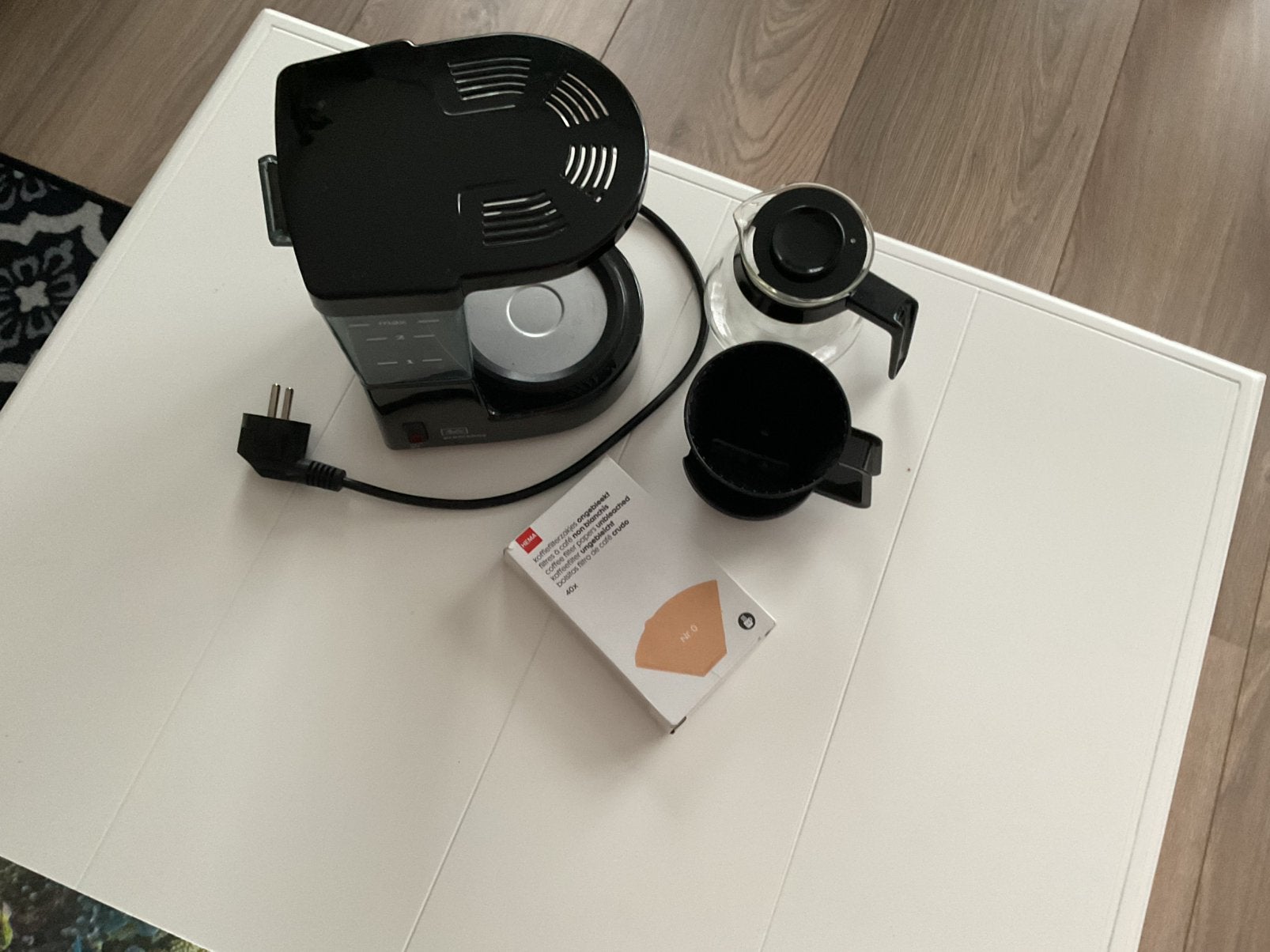 Melitta Aromaboy koffiezetapparaat met filter en kan, Ophalen, Gebruikt, Koffiemachine, Gemalen koffie