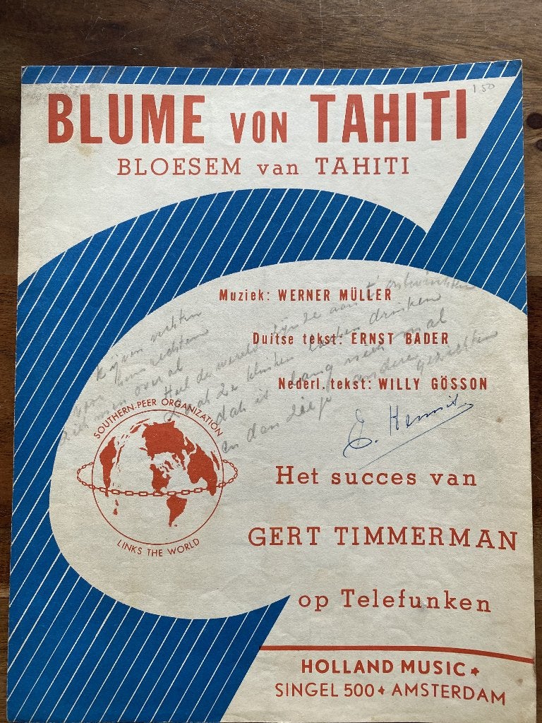 Blume von Tahiti - Gert Timmerman, Zang, Gebruikt, Klassiek, Ophalen of Verzenden