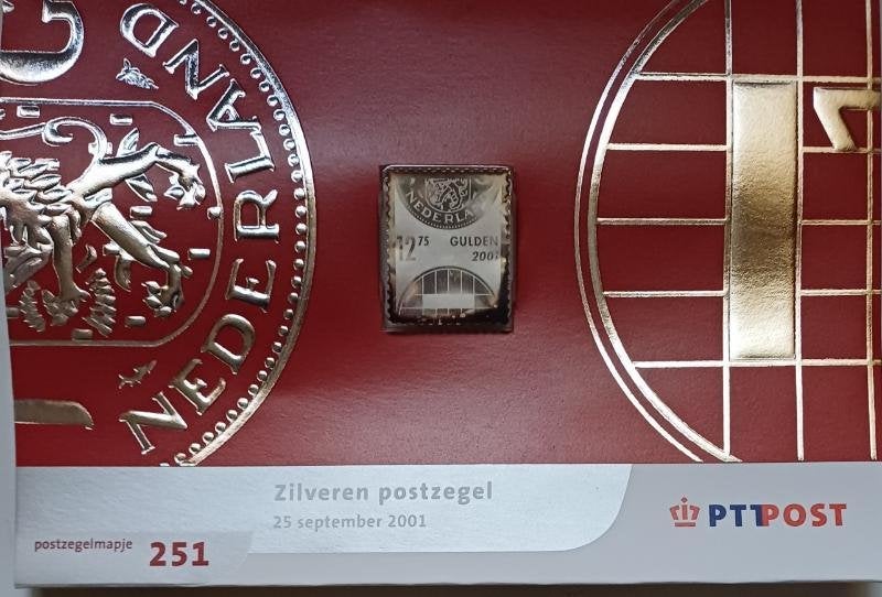 Zilveren postzegel., Ophalen of Verzenden, Na 1940, Postfris