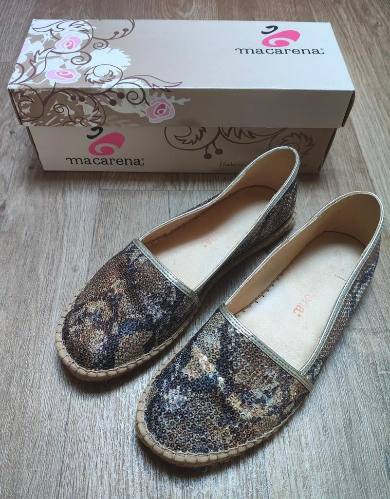 Espadrilles met pailletten maat 39, Ophalen, Zo goed als nieuw, Espadrilles of Moccasins