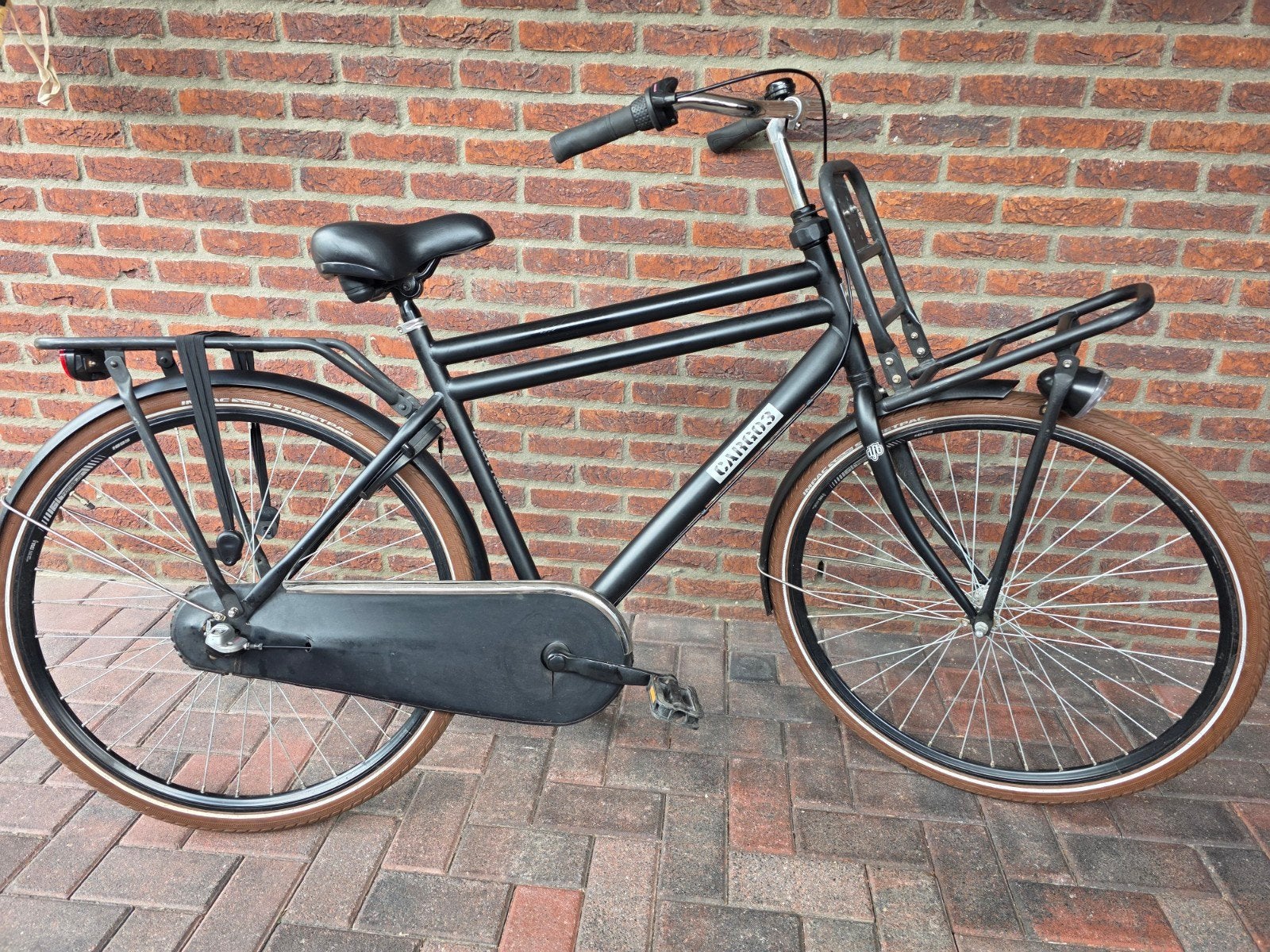 Herenfiets transportfiets  cargo3 28 inch 3v, Terugtraprem, Gebruikt, Versnellingen, 53 tot 57 cm