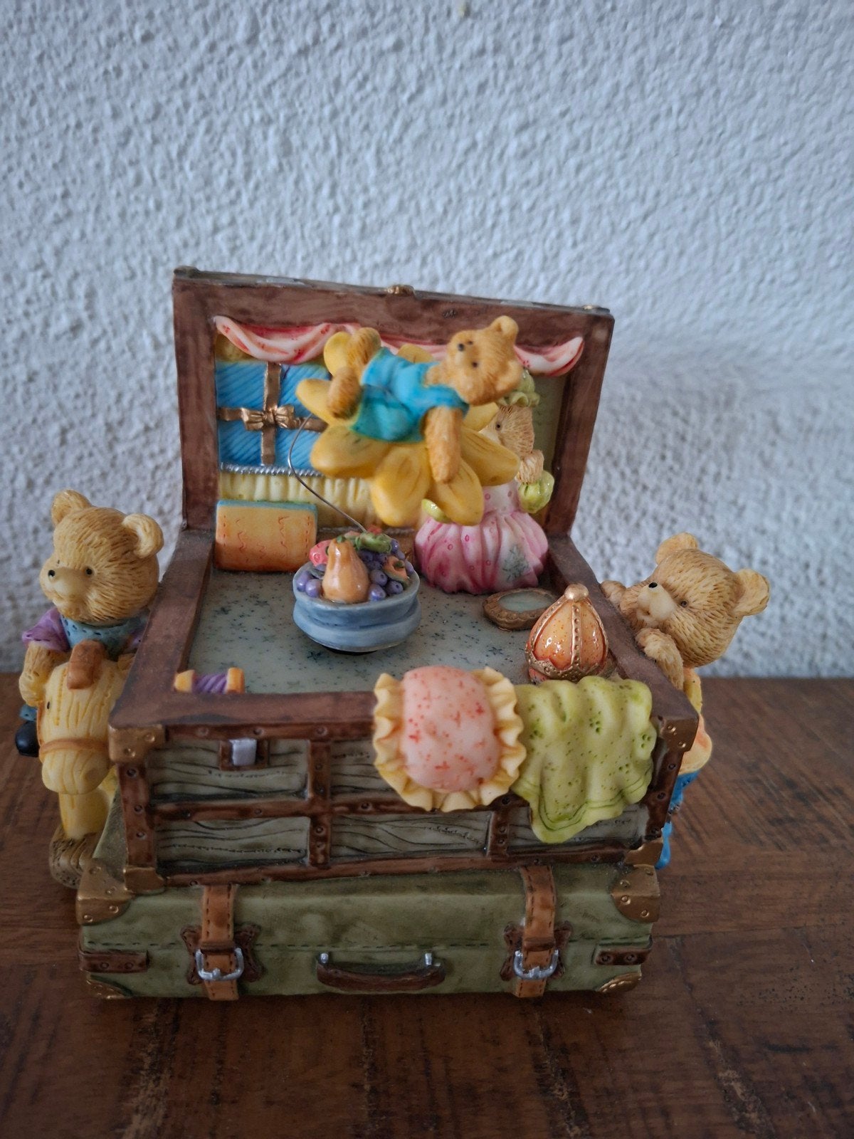 Vintage Beren Muziekdoosje, Ophalen of Verzenden, Gebruikt, Overige typen, Overige merken