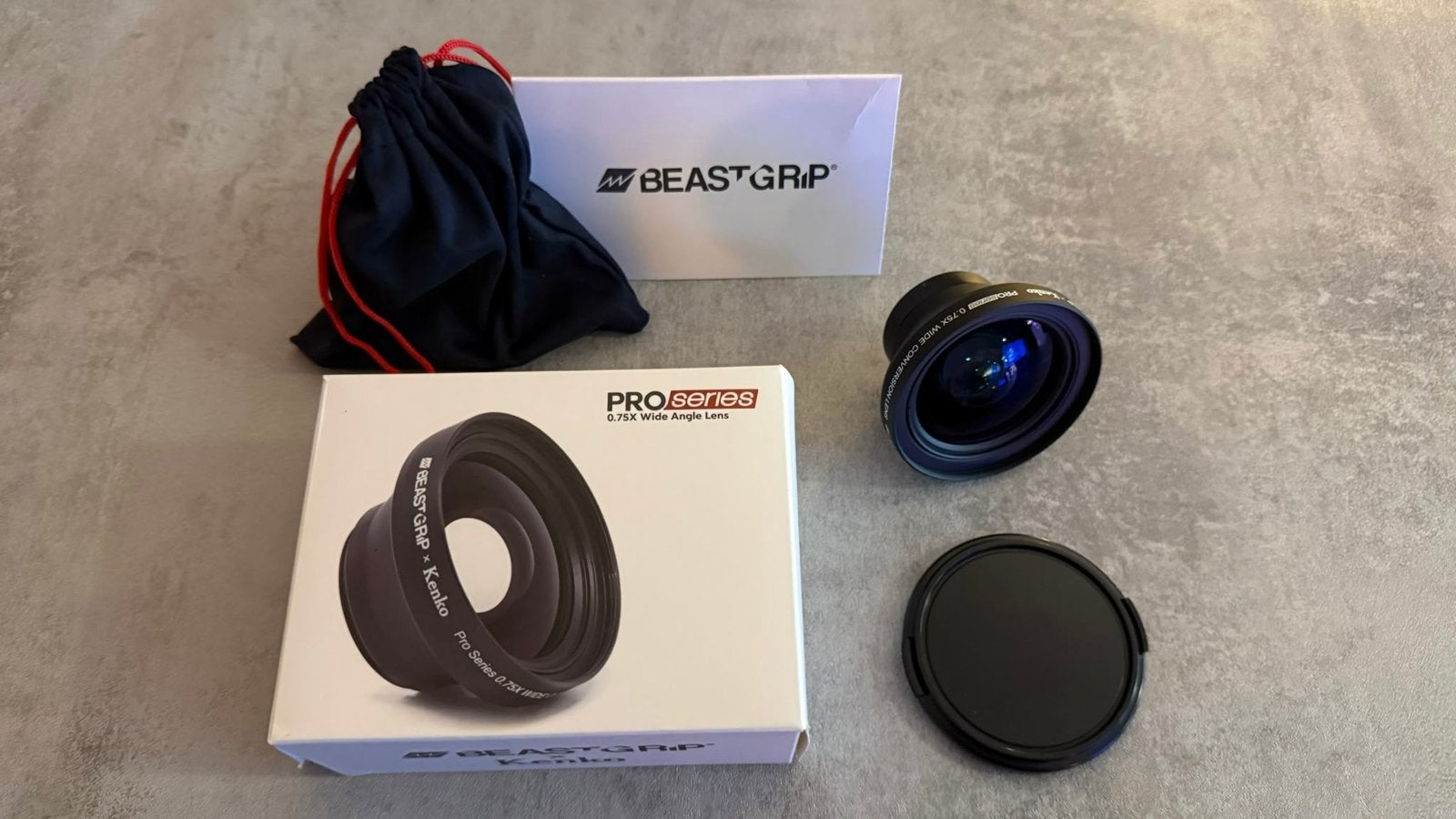Beastgrip x Kenko 0.75x Pro Series Wide Angle Lens, Ophalen, Zo goed als nieuw