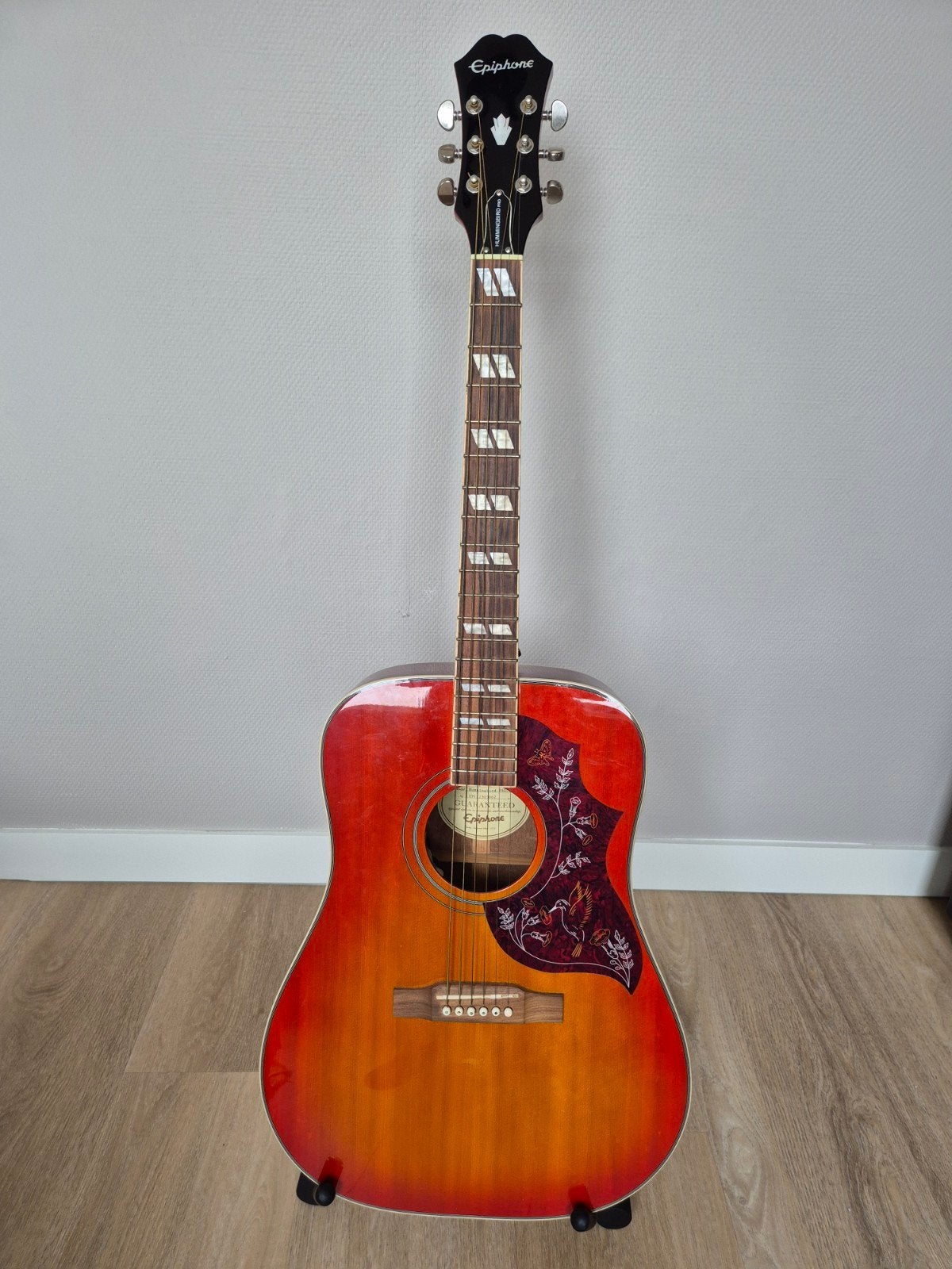 Epiphone Hummingbird PRO/FC Western gitaar, Ophalen, Gebruikt, Western- of Steelstringgitaar, Met (piezo-)element