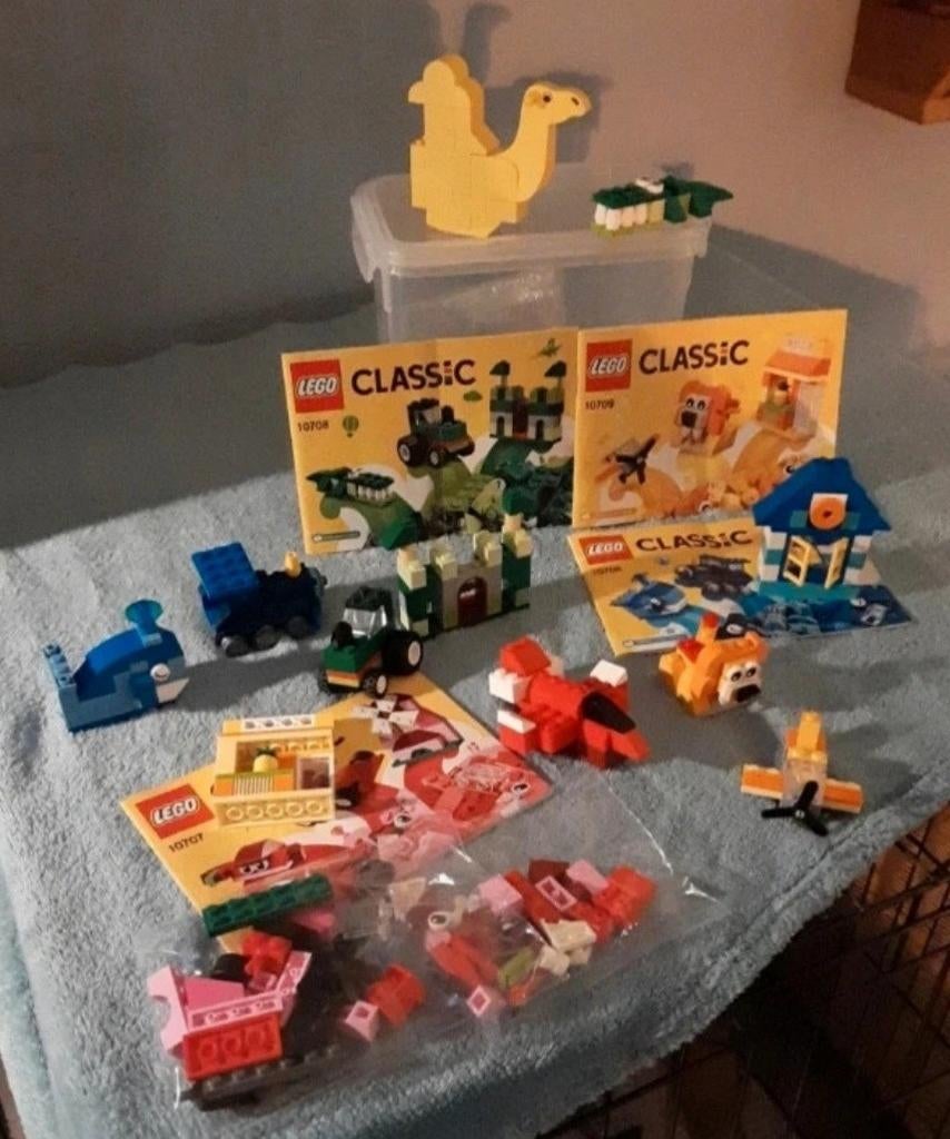Lego Classic sets 10706, 10708, 10709 met extra blokken, Ophalen, Gebruikt, Overige merken