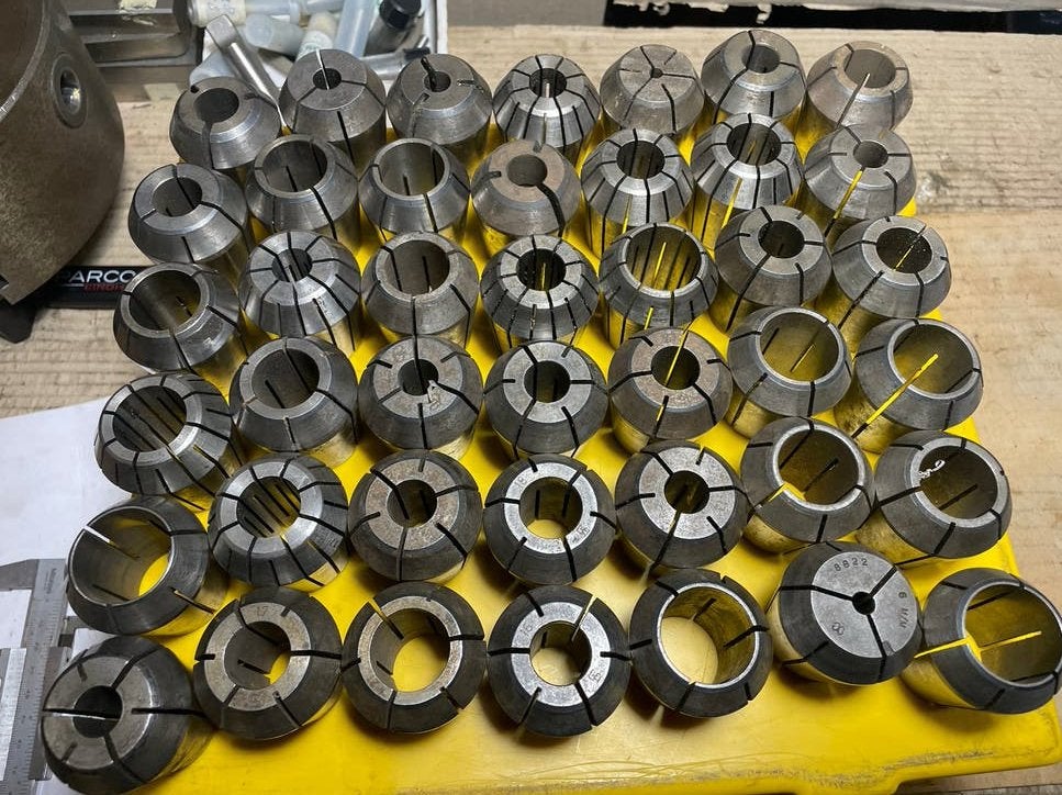 Ca. 42 stuks ER40 spantangen, Ophalen, Elektrisch, Overige soorten