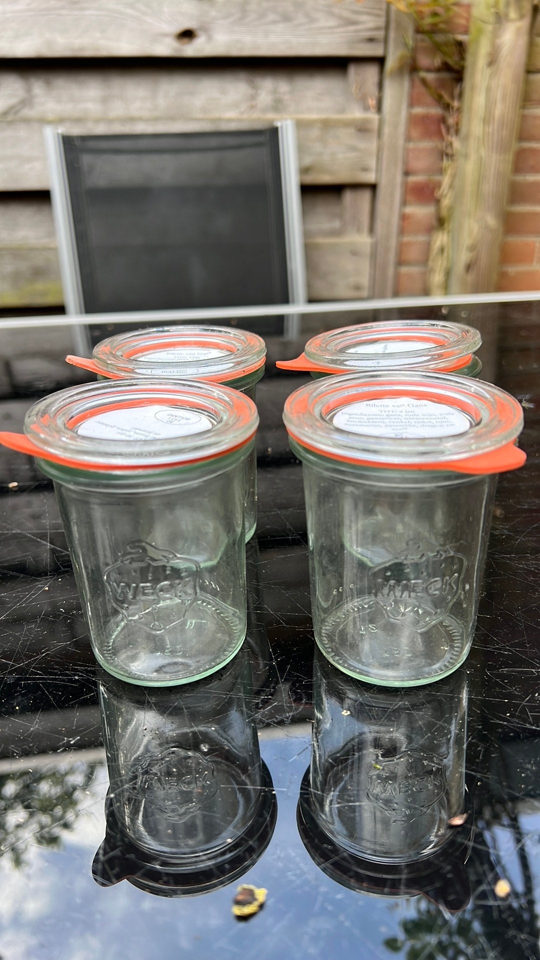 Laatste kans! 4 weck potjes, Ophalen of Verzenden, Zo goed als nieuw