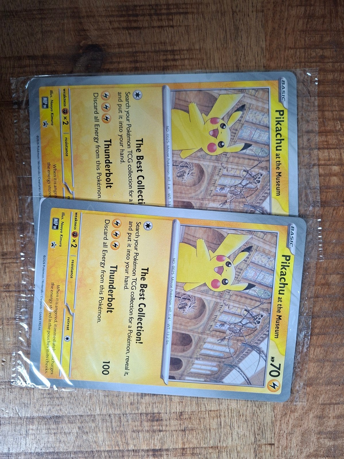 Pikachu at the Museum Pokémon Kaart (2 stuks), Ophalen of Verzenden, Nieuw, Meerdere kaarten