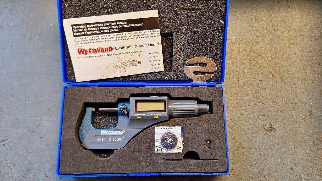 Westward 4KU89 Electrische Micrometer 0-1 Inch. NIEUW!, Nieuw, Ophalen of Verzenden, /, /