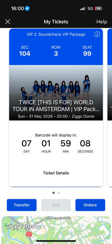 Twice vip soundcheck (2 stuks) concertkaarten 31 mei, Tickets en Kaartjes, Twee personen, Mei