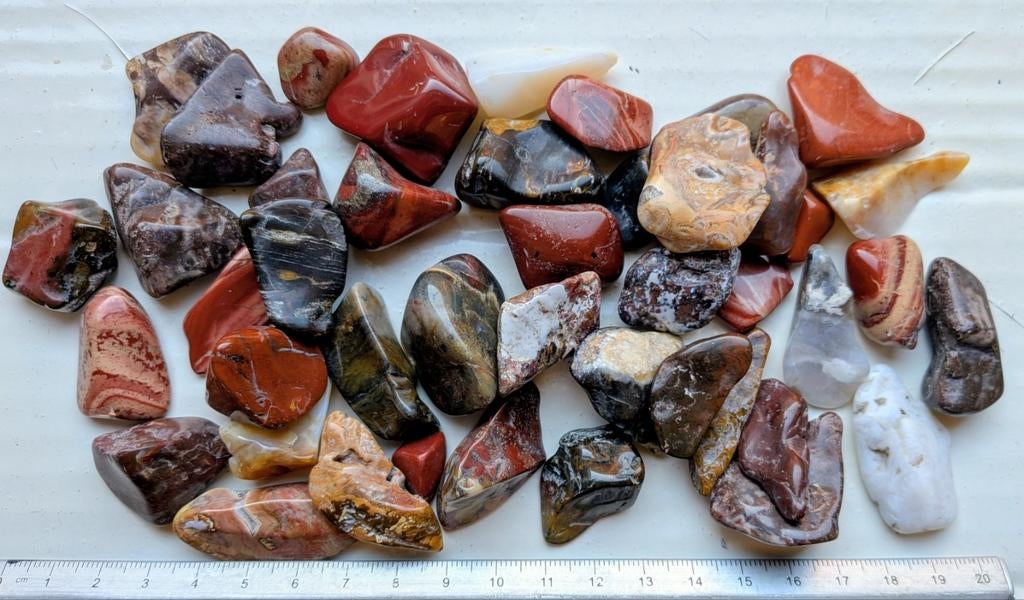 Jaspis mix trommelstenen, Verzenden