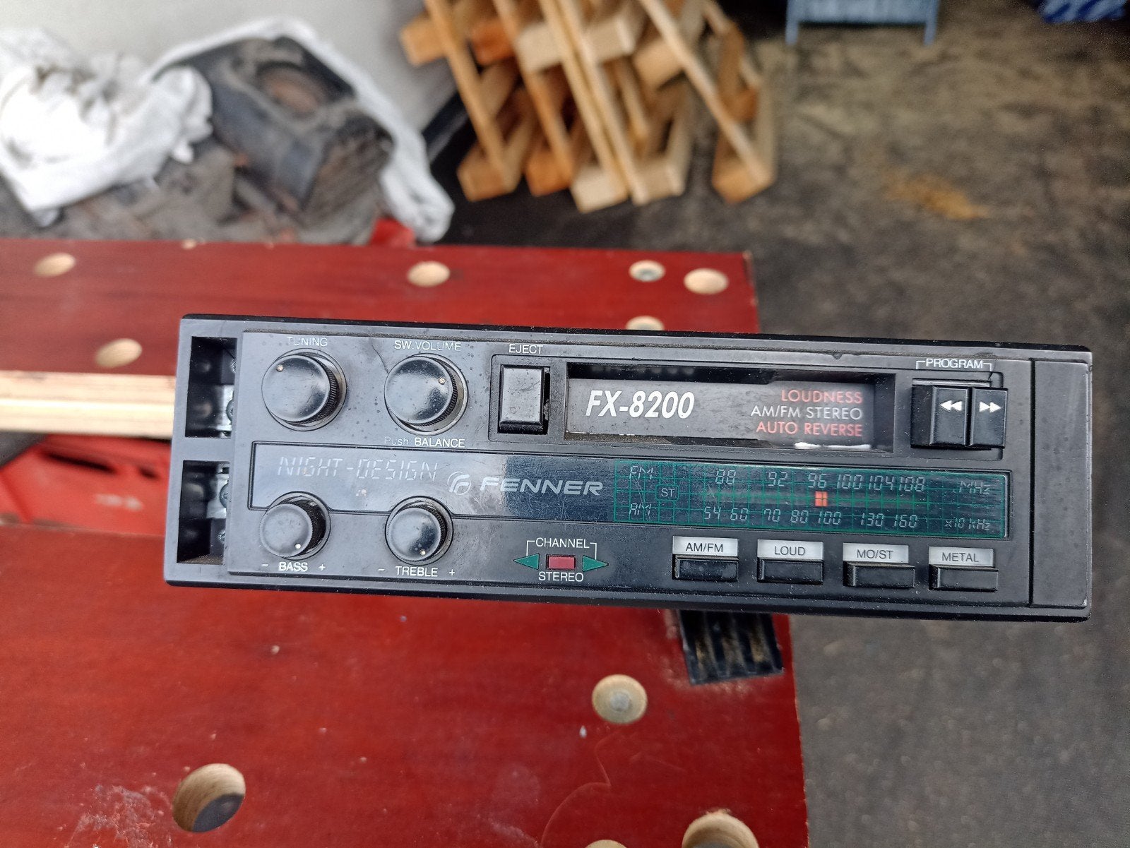 Fenner FX-8200 Autoradio Cassettespeler met AM/FM-MPX Radio, Ophalen of Verzenden, Gebruikt