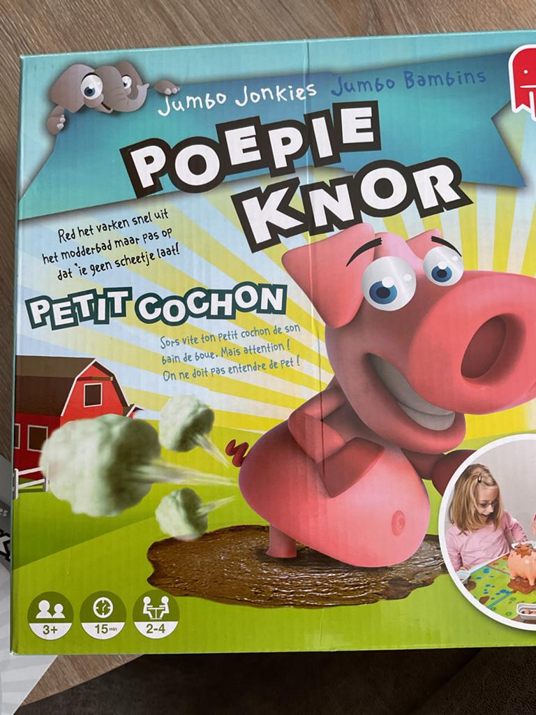 Jumbo Poepie Knor Gezelschapsspel, Ophalen, Zo goed als nieuw