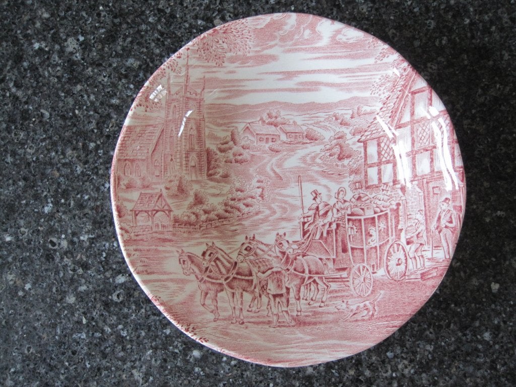 Wedgwood Enoch Tunstall Dickens Coaching Days schaal, Antiek en Kunst, Ophalen of Verzenden