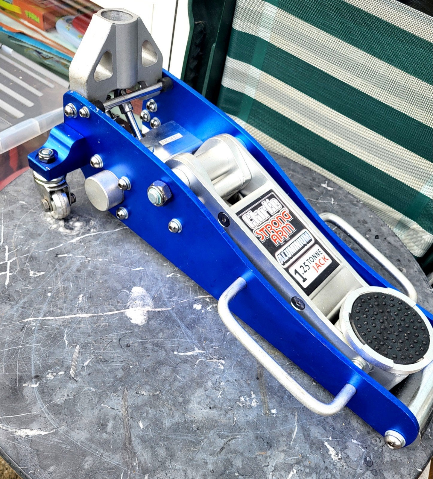 Aluminium Racing Jack - 1.25 Tonne Garagekrik, Ophalen, Hydraulisch, Garagekrik