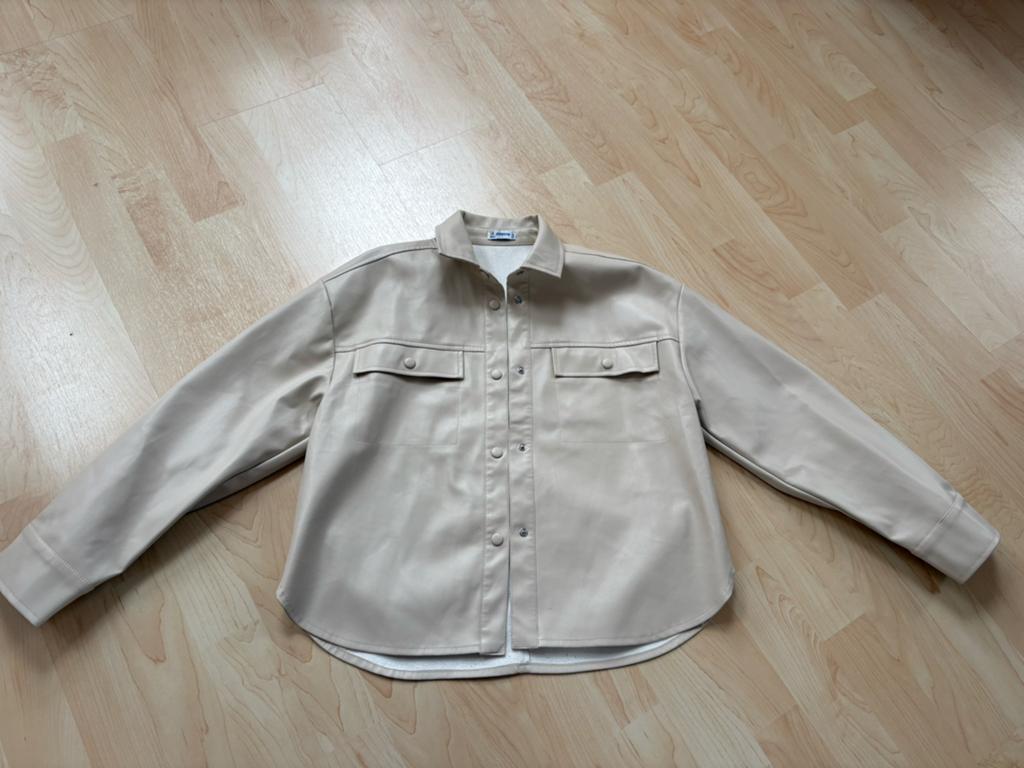 Overhemd/jasje nep leer maat 152, Ophalen of Verzenden, Zo goed als nieuw, Meisje, Overhemd of Blouse