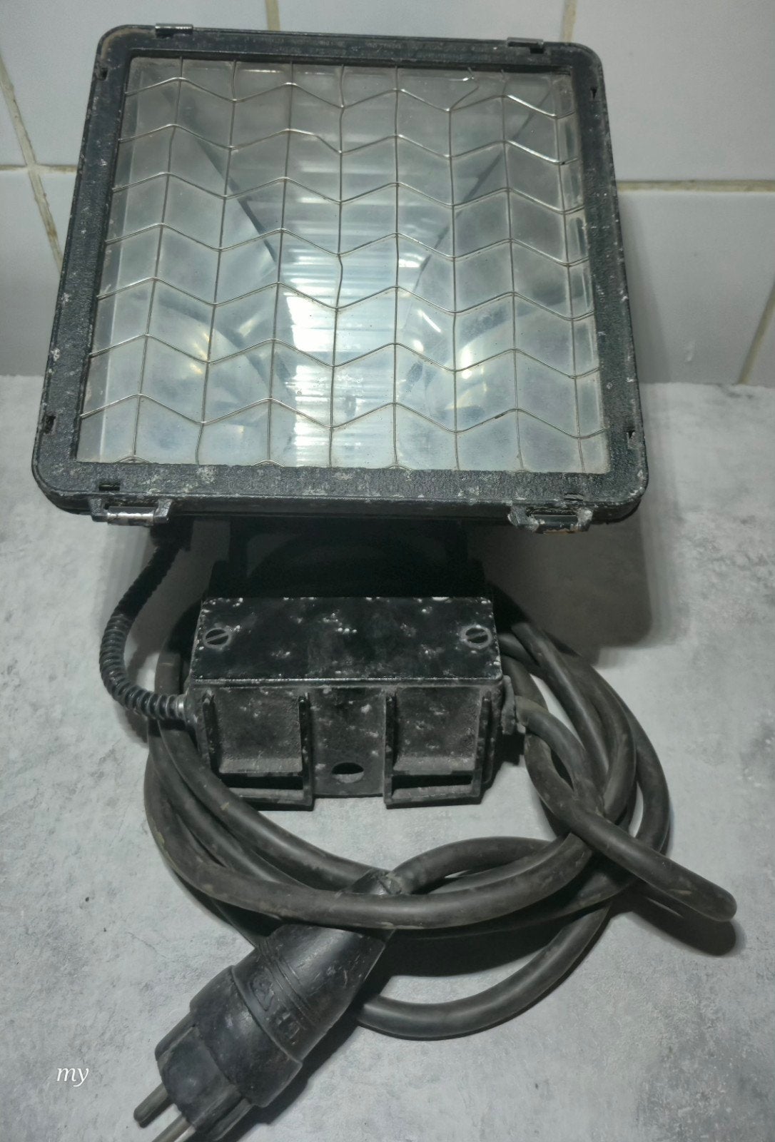 Vintage Bouw Lamp Halogeen Jaren 90, Ophalen of Verzenden, Gebruikt, 500 watt of meer, Overige typen