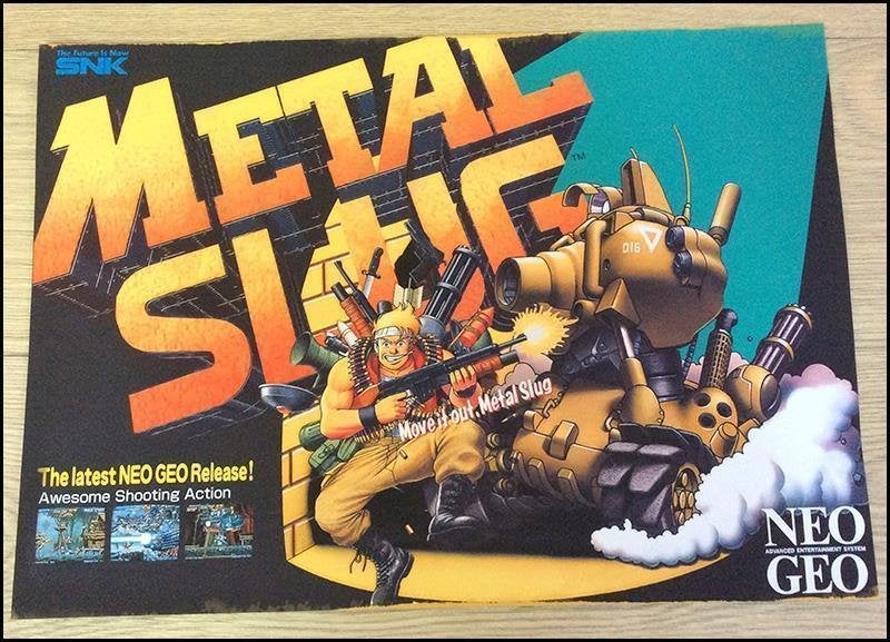 METAL SLUG snk neo geo retro arcade POSTER, Verzenden, Nieuw, A1 t/m A3, Film en Tv