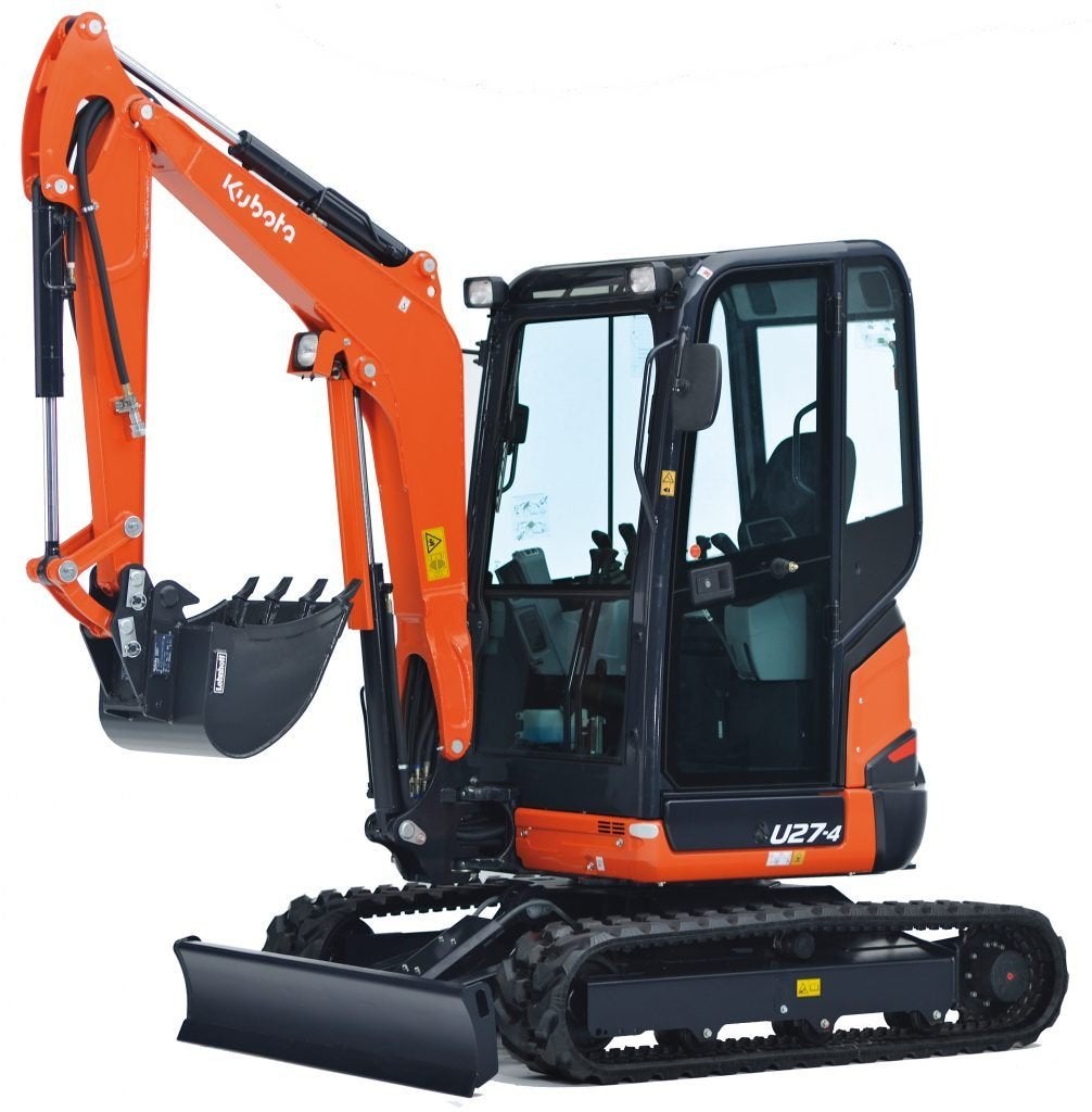 Kubota minigraver U27 te huur, Verzenden, Zo goed als nieuw, Overige typen, Overige merken