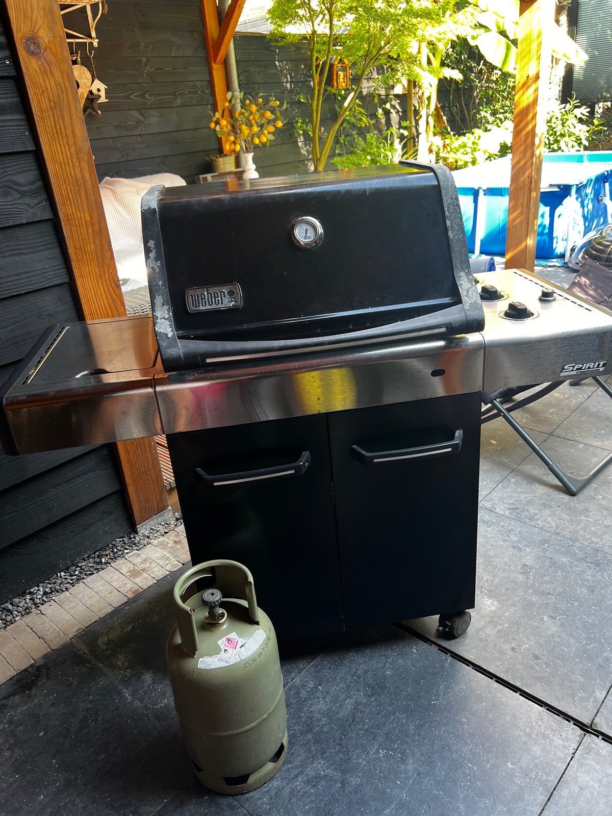 Weber Spirit gasbarbecue met zijbrander, Ophalen, Gebruikt