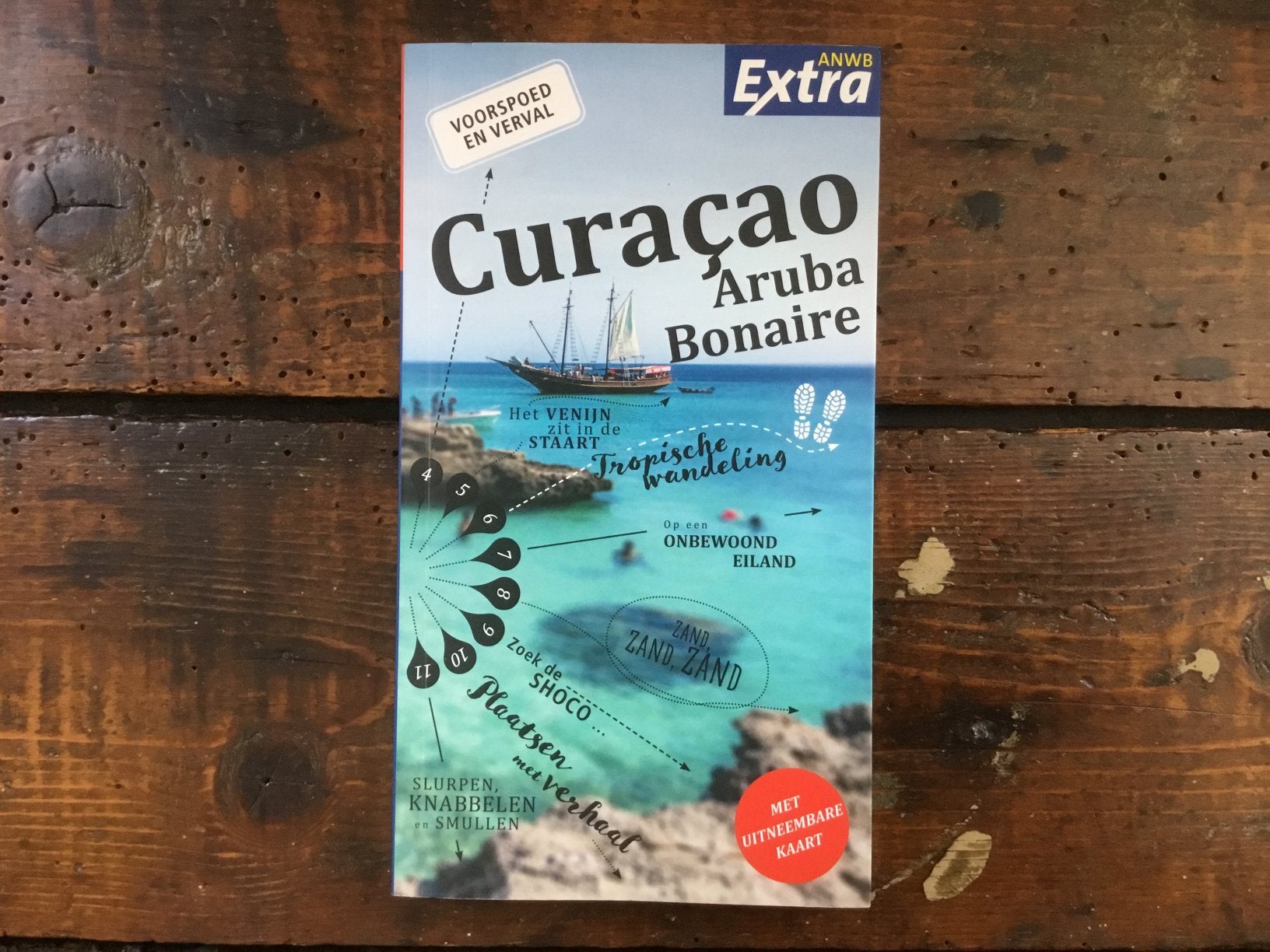 ANWB reisgids extra: Curaçao, Aruba en Bonaire., Boeken, Ophalen of Verzenden, Reisgids of -boek, ANWB, Zuid-Amerika
