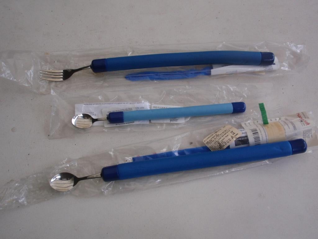 aangepaste lepels en vork met lange steel, Diversen, Verpleegmiddelen, Verzenden, Nieuw