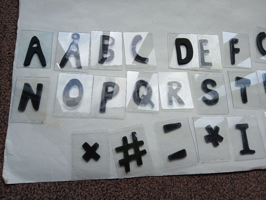 Alfabet letters op plastic (Zo1eK-22), Ophalen of Verzenden, Nieuw