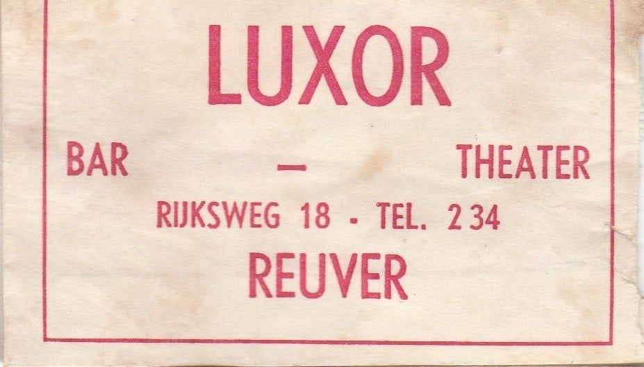 bar theater Luxor Rijksweg Reuver, Ophalen of Verzenden