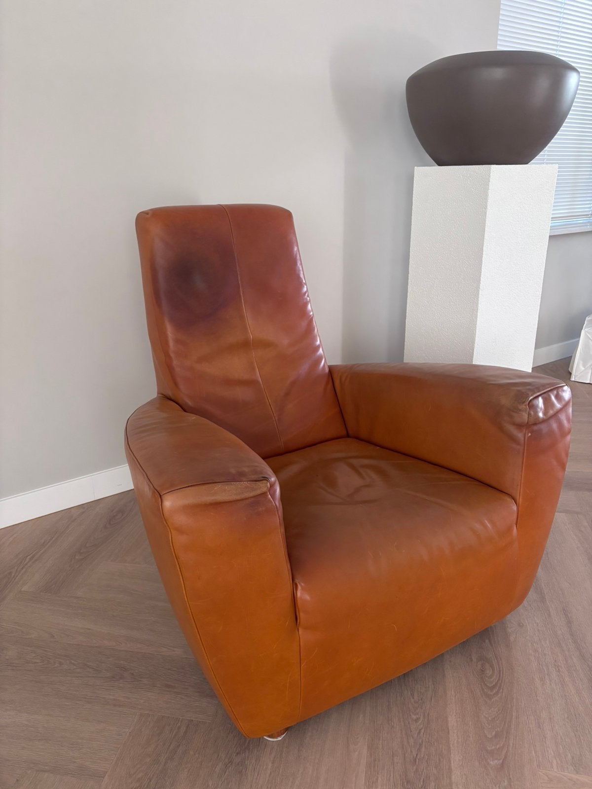 Designstoel label Longa van Gerard van den Berg, Ophalen, Gebruikt, Design, 75 tot 100 cm
