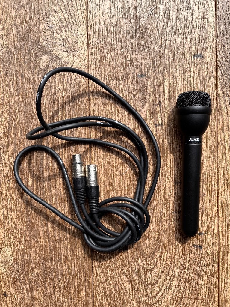 Electro-Voice RE50B reporter microfoon 12 stuks + kabels, Ophalen of Verzenden, Gebruikt