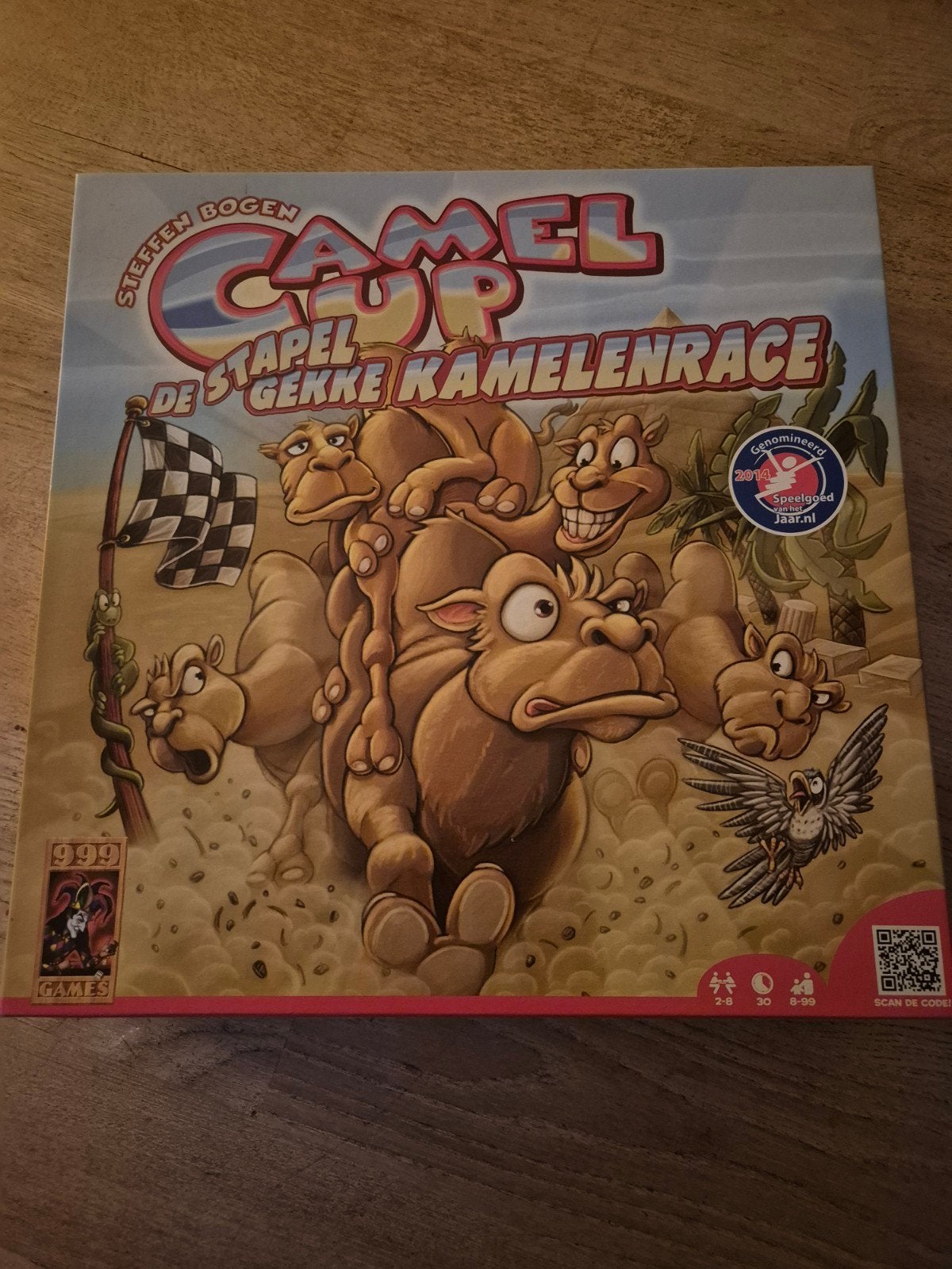Camel Up Bordspel - Compleet en Zo Goed als Nieuw, Drie of vier spelers, Ophalen of Verzenden, Zo goed als nieuw, 999 Games