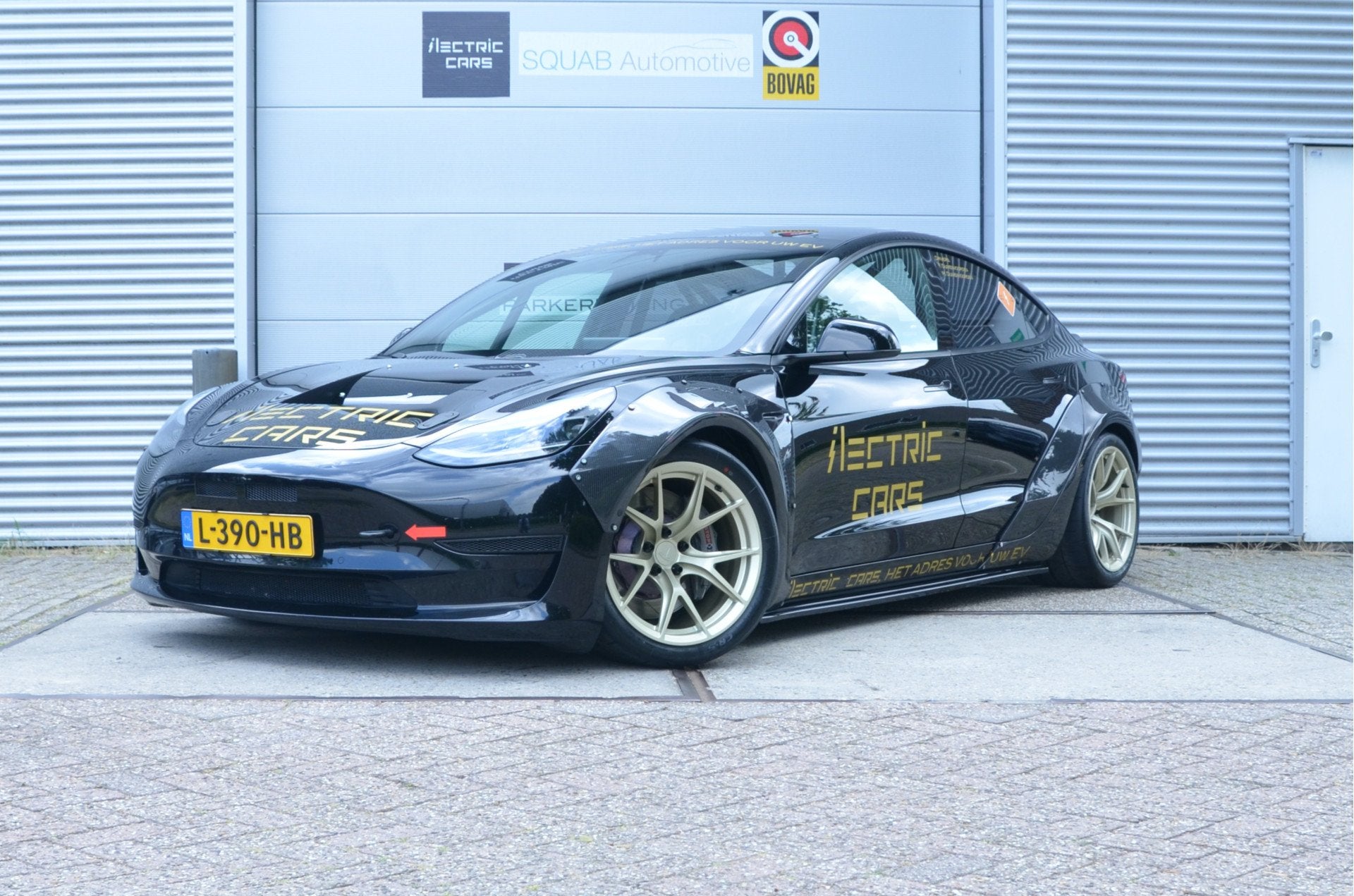 Tesla Model 3 Performance AWD 78 kWh Race/circuit auto!, Auto's, Tesla, Stof, Gebruikt, Zwart, Geïmporteerd