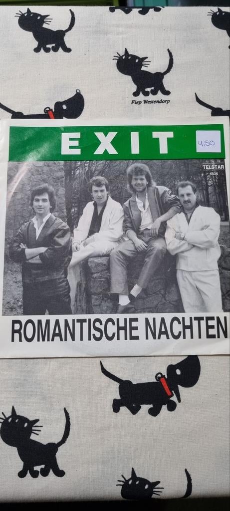 Exit - Romantische Nachten / Het Is Voorbij (Single), Fotohoes, Ophalen of Verzenden, Gebruikt, Nederlandstalig