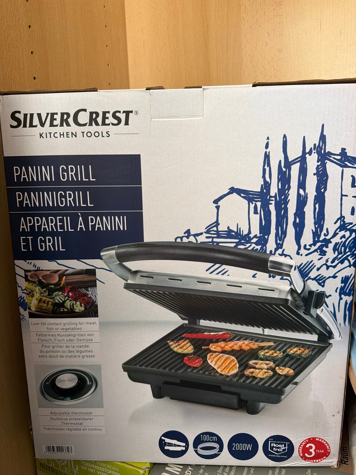 SilverCrest Panini Grill - Nieuw in doos, Ophalen, Nieuw