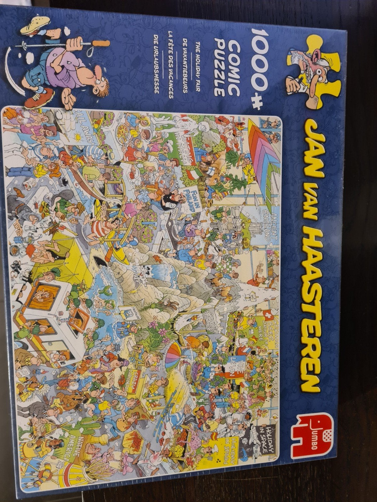 Jan van Haasteren Puzzel - De Vakantiebeurs 1000 stukje, Ophalen of Verzenden, 500 t/m 1500 stukjes, Gebruikt, Legpuzzel