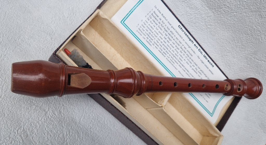 Professionele ADLER blokfluit Baroque, in doos z.g.a.n., Ophalen of Verzenden, Zo goed als nieuw, Overige typen, Met koffer, hoes of etui