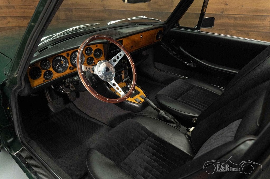Triumph Stag | Gerestaureerd | Gereviseerde motor | 1971, Auto's, Oldtimers, Automaat, Achterwielaandrijving, Zwart, Cabriolet