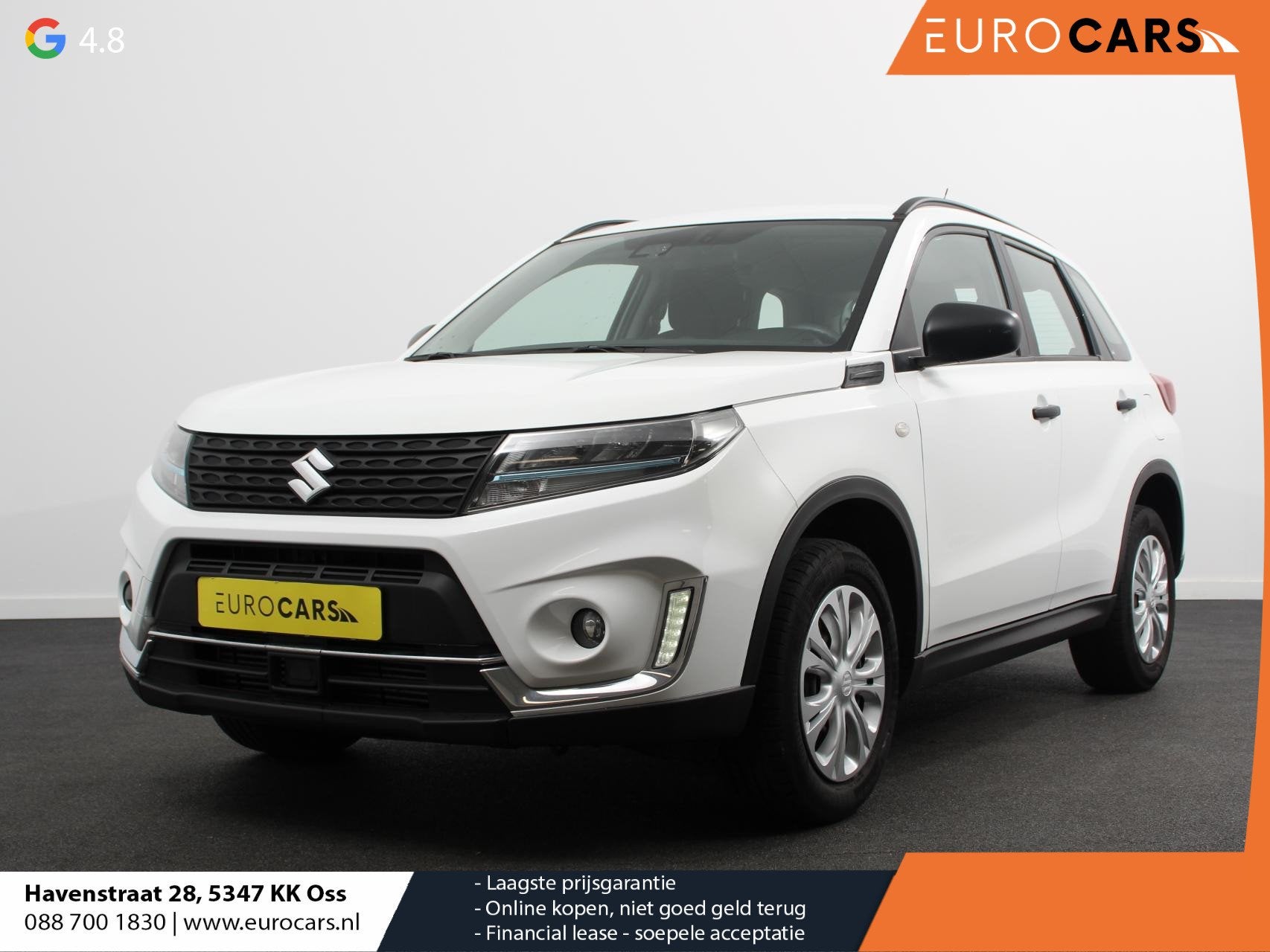 Suzuki Vitara 1.4 Boosterjet Comfort Smart Hybrid Climate Co, Auto's, Stof, Gebruikt, Euro 6, Wit