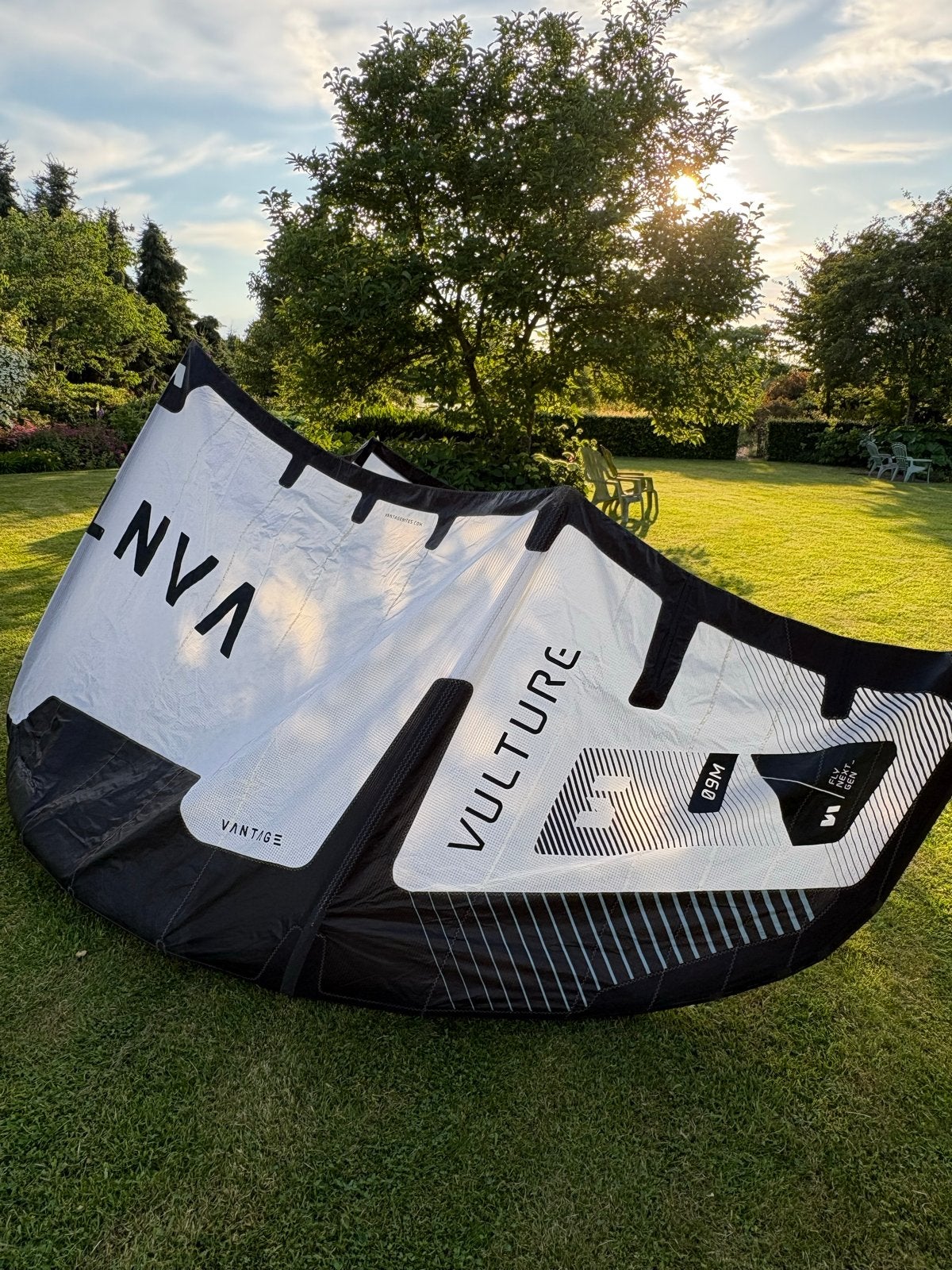 Vantage Vulture Gen 3 9m, Watersport en Boten, Kitesurfen, Ophalen of Verzenden, Zo goed als nieuw, 9 m², Kite