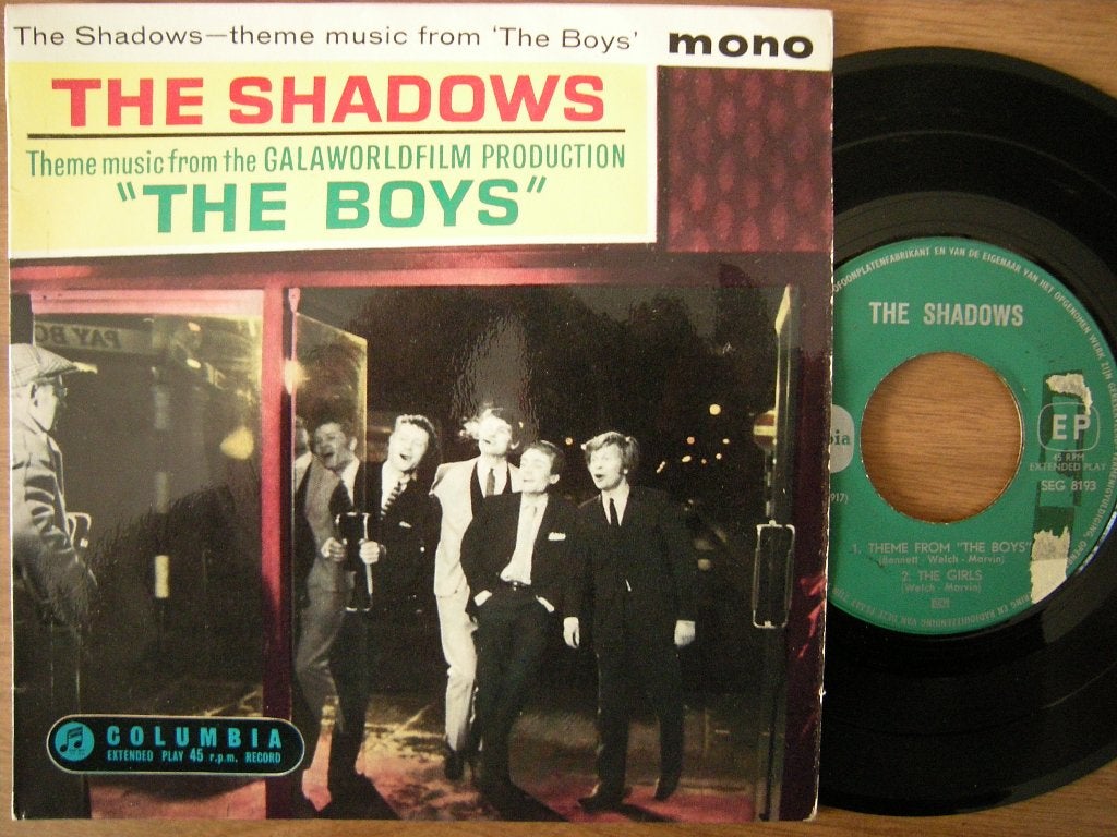 The Shadows (Theme From The Boys) ep., Gebruikt, 7 inch, Ophalen of Verzenden, EP