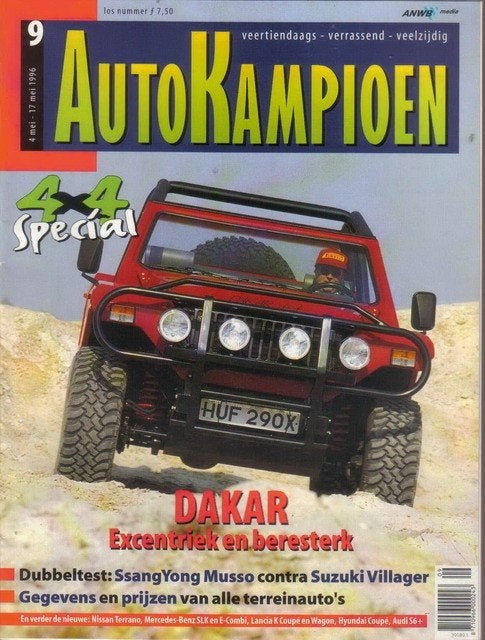 Autokampioen 9 1996 : Audi S6 Plus - Dakar 4x4 - Mercedes, Ophalen of Verzenden, Gelezen, Algemeen