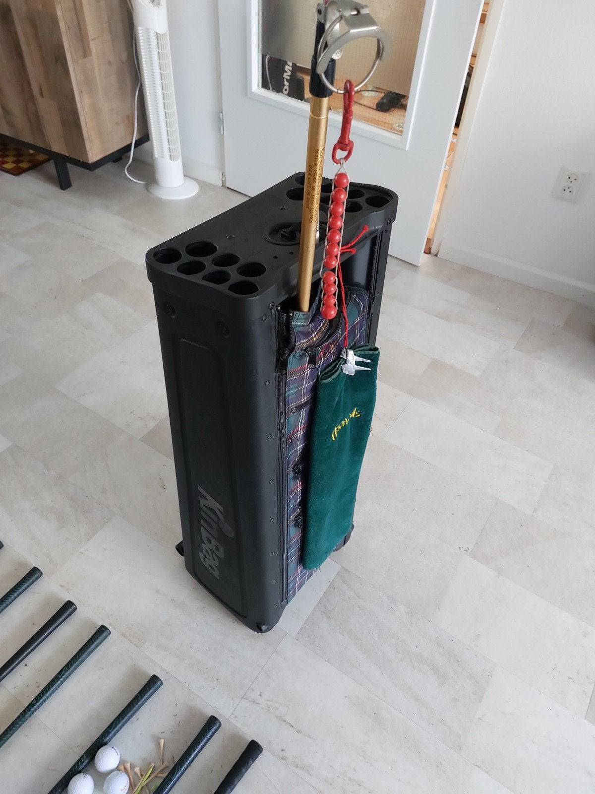 G9lfset met Vintage Kinbag golftas - Inklapbaar en compleet, Sport en Fitness, Golf, Ophalen, Gebruikt, Tas, Overige merken