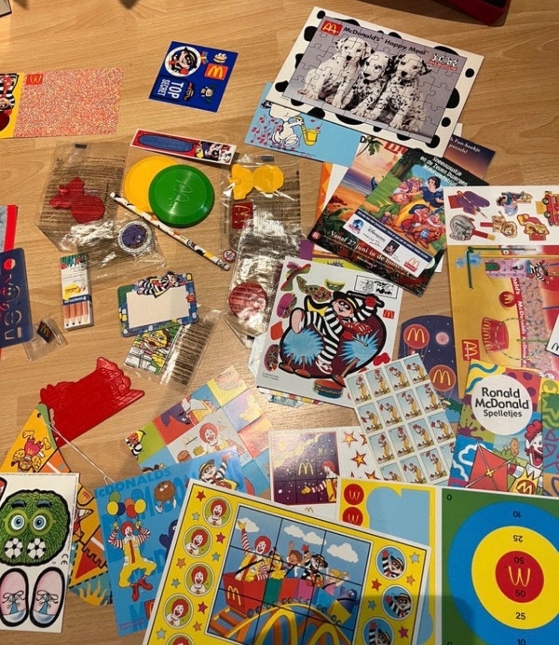 Vintage McDonald's Happy Meal premiums/gadgets, Ophalen of Verzenden